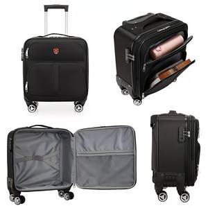 18-inch Lightweight <b>Mini</b> Trolley Case Oxford Cloth Pu Cabin Trolly <b>Bag</b> Carry-ons Roller <b>Bag</b> Spinner Suitcase Luggage - Product Image 2