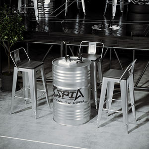 Silla de <span class=keywords><strong>Bar</strong></span> alta de estilo industrial moderno, silla de <span class=keywords><strong>Bar</strong></span> moderna de vapor Retro para motocicleta Club <span class=keywords><strong>Cafe</strong></span> inspirado en barril de aceite, combinación de mesa, silla de <span class=keywords><strong>Bar</strong></span> moderna - Product Image 3