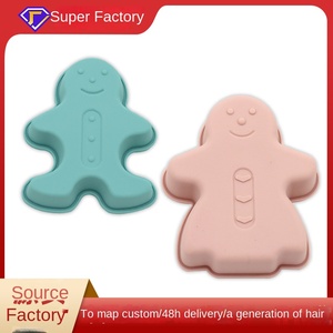 Utensilios de cocina antiadherentes para repostería: Molde de silicona de muñeco de nieve navideño para hornear, con tazón dispensador y utensilios DIY - Product Image 5