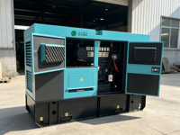 Groupe électrogène diesel Ricardo fiable à refroidissement par eau, 60 Hz, 1800 tr/min, 400 V, triphasé, 70 kVA, pour utilisation en ferme/serre