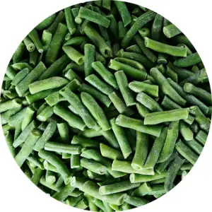 Ventes directes d'usine de Wanda Foods coupes de haricots verts congelés vente en gros et exportation de coupes de haricots verts congelés