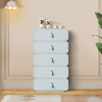 Nouvelle armoire de rangement en bois massif de style crème moderne, grande capacité, design modulaire, armoire murale pour salon, chambre à coucher