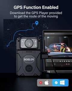 <span class=keywords><strong>BOBLOV</strong></span> Venta caliente M7 GPS 1080P 128GB Cámara corporal de seguridad Cámara desgastada con audio - Product Image 4