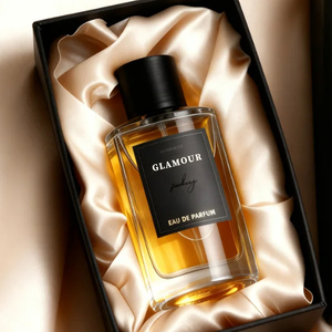 Vaporisateur de récipient de parfum vide de luxe 30ml 50ml 100ml Atomiseur cylindrique en verre de bouteille de parfum de fond lourd avec le chapeau noir - Product Image 4