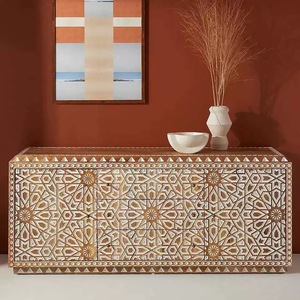 Tavolino da Caffè in Legno Massello Retrò Francese, Mobile da <span class=keywords><strong>Ingresso</strong></span>, Credenza per <span class=keywords><strong>Soggiorno</strong></span>; <span class=keywords><strong>Arredamento</strong></span> per Hotel e Ville - Product Image 3