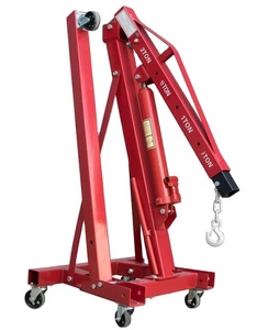 HUGO Brand 2T 3T Hydraulic Folding Engine Crane Vertical Hoist Pulley Workshop Hydraulic Crane <strong>Jack</strong> Engine Hoist Crane - Product Image 1