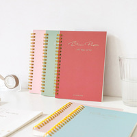 Libreta Espiral A5/A6 Personalizada 2025, Diario Semanal/Diario, Planificador, Cubierta de Papel Rosa, Bloc de Notas Promocional con Logotipo Personalizado, Regalo