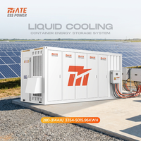 Conteneur de stockage d'énergie solaire MATE 3MWh 5MWh BESS avec batterie LiFePO4 à refroidissement liquide pour l'intégration au réseau des centrales photovoltaïques