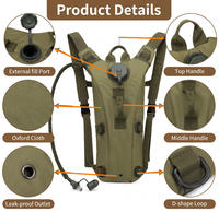 Sac à dos d'hydratation tactique en gros 3L en tissu Oxford 800D avec poche à eau pour la randonnée, l'alpinisme, l'escalade et le camping
