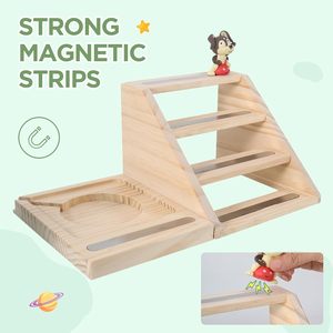 Étagère en bois pour Tonies jusqu'à 32 figurines (magnétiques) - Motif bus pour garçons et filles - Autonome ou à suspendre pour <span class=keywords><strong>Toniebox</strong></span> - Product Image 2