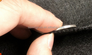 Chất lượng cao 1mm <span class=keywords><strong>2mm</strong></span> 3mm 4mm đen trắng xám <span class=keywords><strong>Polyester</strong></span> cảm thấy thảm kim đấm không dệt vải màu mềm cảm thấy Thảm cuộn - Product Image 5