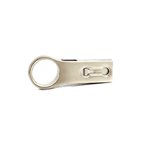 Flash Drive USB 3.0 Tipe C Geser 2 in 1, Gantungan Kunci Logam Besar, Memory Stick OTG, Grosir, Ukiran Custom