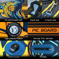 PIC BOARD Vente en gros Surf Paddleboard Touring Pas cher Planche de surf Surf Gonflable Stand up Paddle Board Gonflable sup