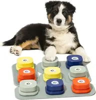 Boutons de communication enregistrables pour chiens avec couineur et fonction vocale, jouet interactif pour l'apprentissage du comportement des chiots