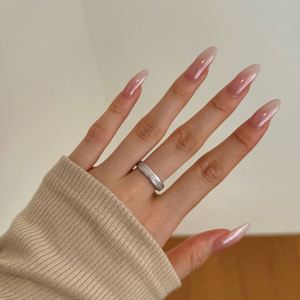 Dylam High Jewelry Supplier <b>Dainty</b> Frosted Surface Sterling Silver Eternity Band 5A Cubic Zirconia Engagement Promise <b>Ring</b> - Product Image 6