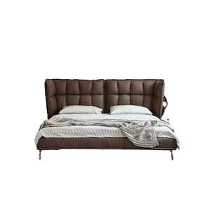 <span class=keywords><strong>Letto</strong></span> Matrimoniale <span class=keywords><strong>a</strong></span> Tutta Grandezza per Tutta la Camera da <span class=keywords><strong>Letto</strong></span>, Design Moderno e Semplice, <span class=keywords><strong>Letto</strong></span> Grande per Camera Principale in Legno Massello - Product Image 5