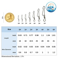 Vente flash - Connecteur de leurre de pêche en acier inoxydable résistant à la corrosion, crochet pivotant italien Duolock, pêche en plein air
