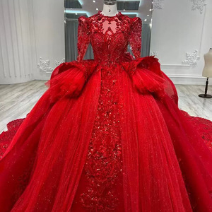 S1299A 2026 Vestido de Novia Sirena/Trompeta con Cola Capilla y Encaje Floral Tridimensional, Largo hasta el Suelo, para Mujer - Product Image 5