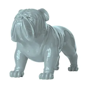 Sculpture 3d en fibre de verre Home Shop Decor Foam Core Fiberglass Dog Statue Sculpture