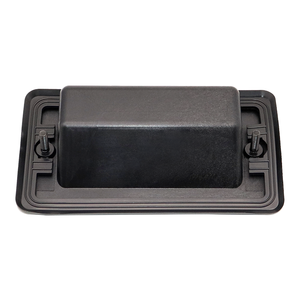 Hengsheng PL025 Poignées de tiroir noires Poignée de porte encastrée Poignées de tirage affleurantes en plastique - Product Image 3