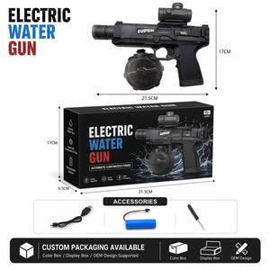Pistolet à eau miniature sans fil USB transparent à tir rapide pour enfants, très populaire - Product Image 5