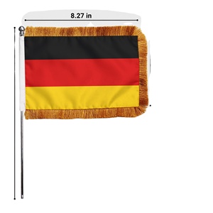Custom Printed Germany Fringed <b>Table</b> Flag Europe Diplomatic Event Supply Wholesale Promotional Display Manufacturer - Product Image 2
