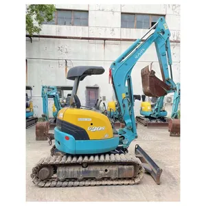 Shanghai Second Hand Compact Excavator 3 Tons Used Mini Excavator Kubota U30 With Dozer
