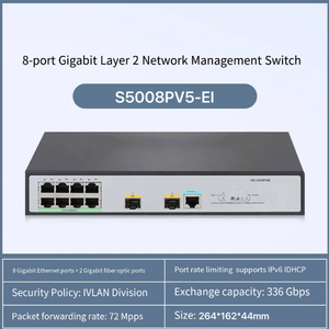 Switch de Red Gigabit Ethernet 10/100/1000Mbps Administrado Directo de Fábrica, Compatible con QoS, IPv6, Función IEEE <span class=keywords><strong>802.1x</strong></span> - Product Image 6