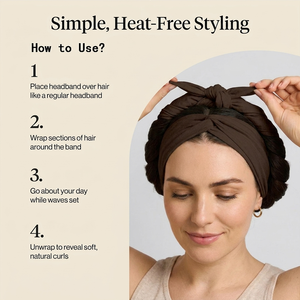 Nouveau <span class=keywords><strong>bandeau</strong></span> de yoga haute élasticité 2026 sans chaleur pour femmes – Créez <span class=keywords><strong>des</strong></span> <span class=keywords><strong>boucles</strong></span> sans chaleur en une nuit - Product Image 3