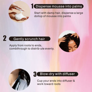 Mousse coiffante pour cheveux bouclés, gel brillant et fixant pour tresses, en gros, étiquette privée OEM/ODM, définition des boucles, mousse coiffante personnalisée - Product Image 5