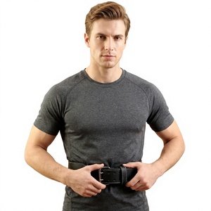 Premium Quality Double Prong Strong Durable Heavy Power Body Building <b>Exercise</b> Leather Weightlifting <b>Belts</b> Buckle Non-Slip - Product Image 1