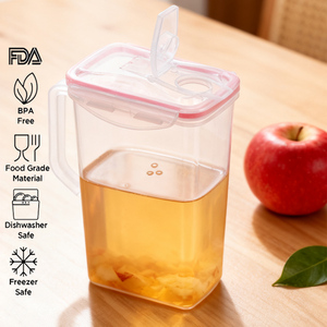 ขวดน้ำแข็งพลาสติกขนาดเล็ก1.5L เหยือก<span class=keywords><strong>น้ำ</strong></span>พร้อมฝาปิดแบบ2 in 1และที่จับขวด<span class=keywords><strong>น้ำ</strong></span>ที่กดน้ำ - Product Image 5