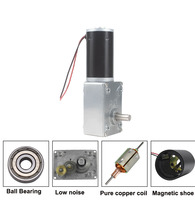 Moteur à engrenages 5840-31zy-51 12V-24V 7-470 tr/min, couple élevé 70 kg/cm, moteur DC à vis sans fin haute puissance, aimant permanent, brosse 8 mm