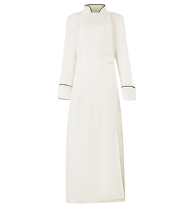 Chiesa medievale prete abito Trench giacca tonaca clero predicatore uomo colletto monopetto ministro coro romano pastore - Product Image 4