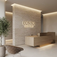 Letrero Acrílico 3D LED Retroiluminado, Resistente al Agua, para Exteriores, Letrero Publicitario para Tiendas Minoristas, Logotipo Luminoso
