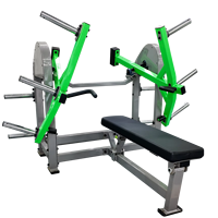 Nouvelle Machine de Presse Poitrine à Charge Plaque en Acier, Banc Plat Commercial pour Club de Fitness