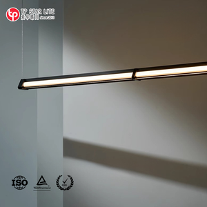 Lustre en verre personnalisé pour hôtel, design artistique minimaliste moderne, avec LED à économie d'énergie, taille moyenne, style moderne simple et luxueux - Product Image 2
