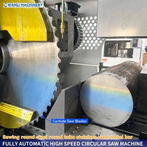 A Circular do metal de alta velocidade viu o corte de aço redondo aço inoxidável do tubo Metal barra totalmente automático alimentando o certificado do CE - Product Image 2