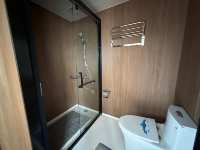 Maison mobile modulaire en conteneur Apple Pod Cabin, en acier, avec chambre et salon, design contemporain, utilisation quotidienne, configuration intelligente complète
