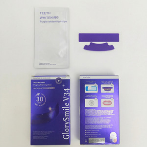 Tiras Blanqueadoras de Dientes <span class=keywords><strong>V34</strong></span> Púrpuras con Empaque en Caja - Product Image 4