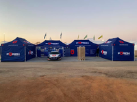 Tentes pop-up pliables imperméables de marque publicitaires prêtes pour la production Commande personnalisée Idéal pour les événements en plein air Promotion des entreprises