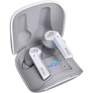 Audífonos inalámbricos para juegos Rog Cetra True Wireless, color blanco Moonlight, Bluetooth, 27 horas de batería, control táctil, para PC, Mac, Switch, iOS - Product Image 2