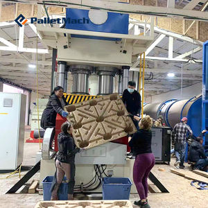 Presse à palettes en bois hydraulique à haute productivité avec moteur et composants de roulement - Product Image 3