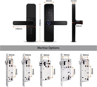 Kunci Pintu Kayu Kasman SOURCE PRICE Multi Point Mortise Tipe Korea Full Height Digital Smart Lock