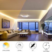 3 ans de garantie Plafond Commercial Blanc Cct Cri 95 24v 608leds/M 10mm Haute Luminosité Flexible Cob Led Strip Light