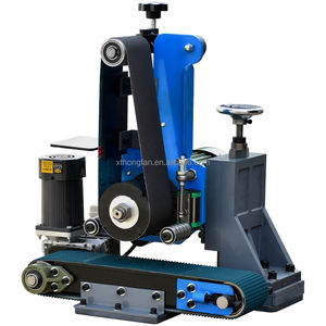 100mm brede goedkope draagbare automatische metaalpolijstmachine, plaatmetaal vlak ontbraammachine, roestvrijstalen schuurmachine - Product Image 4