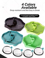 NW-28 Abri-Caverne Moderne en Plastique Durable avec Gamelle d'Eau Automatique – Écologique pour Geckos/Serpents/Grenouilles – Enclos pour Reptiles