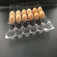 Plateau à œufs rectangulaire transparent en PET à triple pliage, emballage plastique, capacité 2x6 œufs, 2 rangées de 6 alvéoles pour 12 œufs de grande taille