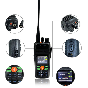 VHF136-174Mhz và UHF400-470 MHz băng tần kép hai cách phát thanh 15km phạm vi cầm tay Loại-C Walkie Talkie với Cross Band Repeater - Product Image 2