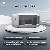 Nouvelle arrivée Cabine de vente au détail en acier à petit budget de 6m-Design moderne pour la garantie pour les nouveaux entrepreneurs